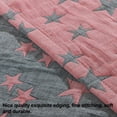 thumbnail image 5 of Cotton Muslin Toddler Blanket, Breathable and Lightweight Baby Bed Blanket for Boys and Girls, Soft Crib Blanket, 30" x 40", Red and Gray Star, 5 of 5