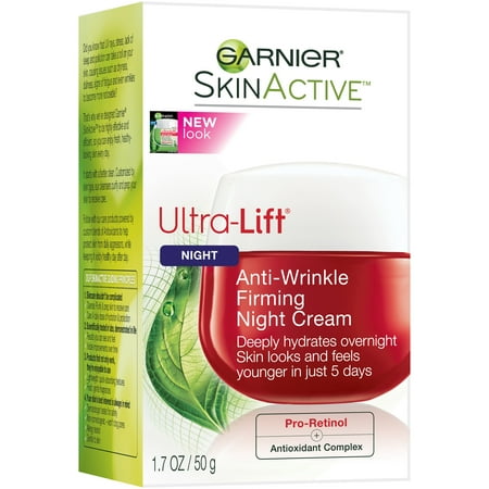 Garnier SkinActive Ultra-Lift Anti-Wrinkle Firming Night Cream 1.7 oz. (Best Night Serum For Oily Skin In India)