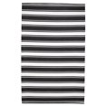 thumbnail image 1 of Erbanica 4' x 6' Intérieur Extérieur Noir Blanc Band Réversible Tapis en Plastique, 1 of 5