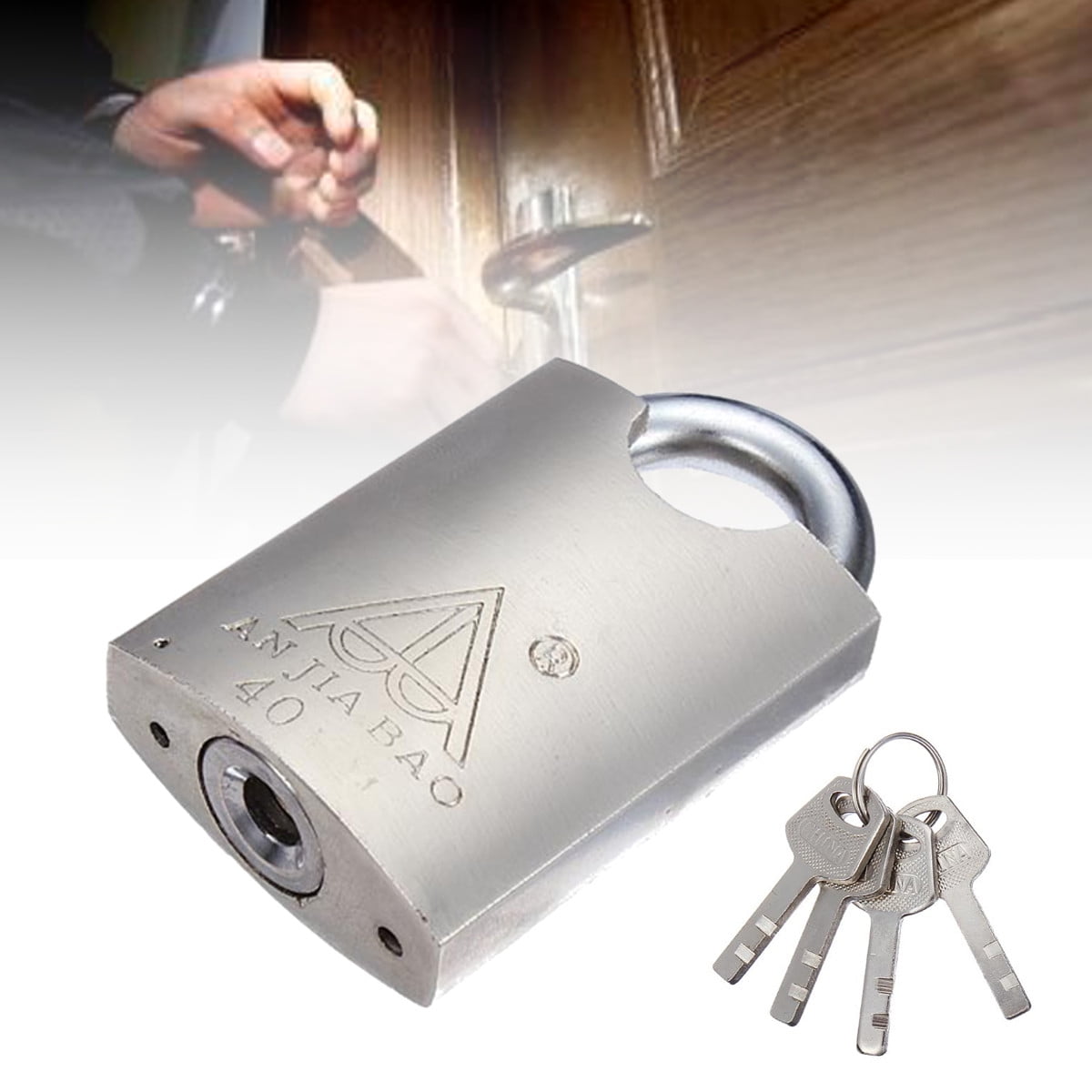 padlock with 4 keys