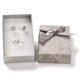 thumbnail image 4 of Juego de 4 cajas de cartón para joyería, cajas de almacenamiento con esponja en el interior, cajas de regalo de joyería gris claro, 4 of 4
