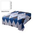 thumbnail image 3 of Linnome Flat Sheet Comfortable Bed Sheet with Grid Patterns Mattress Protective Cover Easy Clean for Double or Twin Bed Multicolor#19, 3 of 7