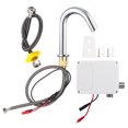 thumbnail image 4 of Touchless Bathroom Sink Faucet, G1/2in Thread Automatic Induction Sensor Water Faucet, Infrared Smart Single Cold Tap with Control Box, 4 of 7