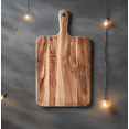 thumbnail image 3 of Kumdkd Large Wooden Cutting Board with Handle - Heavy Duty Cheese & Meat Board for Kitchen & Serving(13.7"x7"), 3 of 5