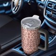 thumbnail image 6 of Leopard Print 40oz Tumbler– Stainless Steel Insulated Tumbler with Handle and Straw, Large Capacity Travel Cup for Hot & Cold Drinks, 6 of 6