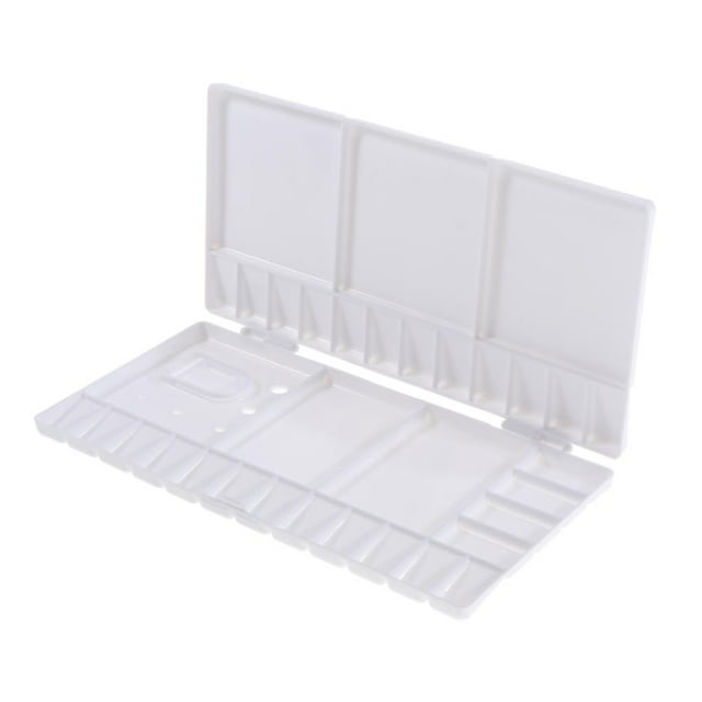 Caja de de acuare plegable de plástico 5 de grandes 20 pozos de soporte de pintura con orificio para el para acuare, go BLESIY paleta de acuarela con tapa