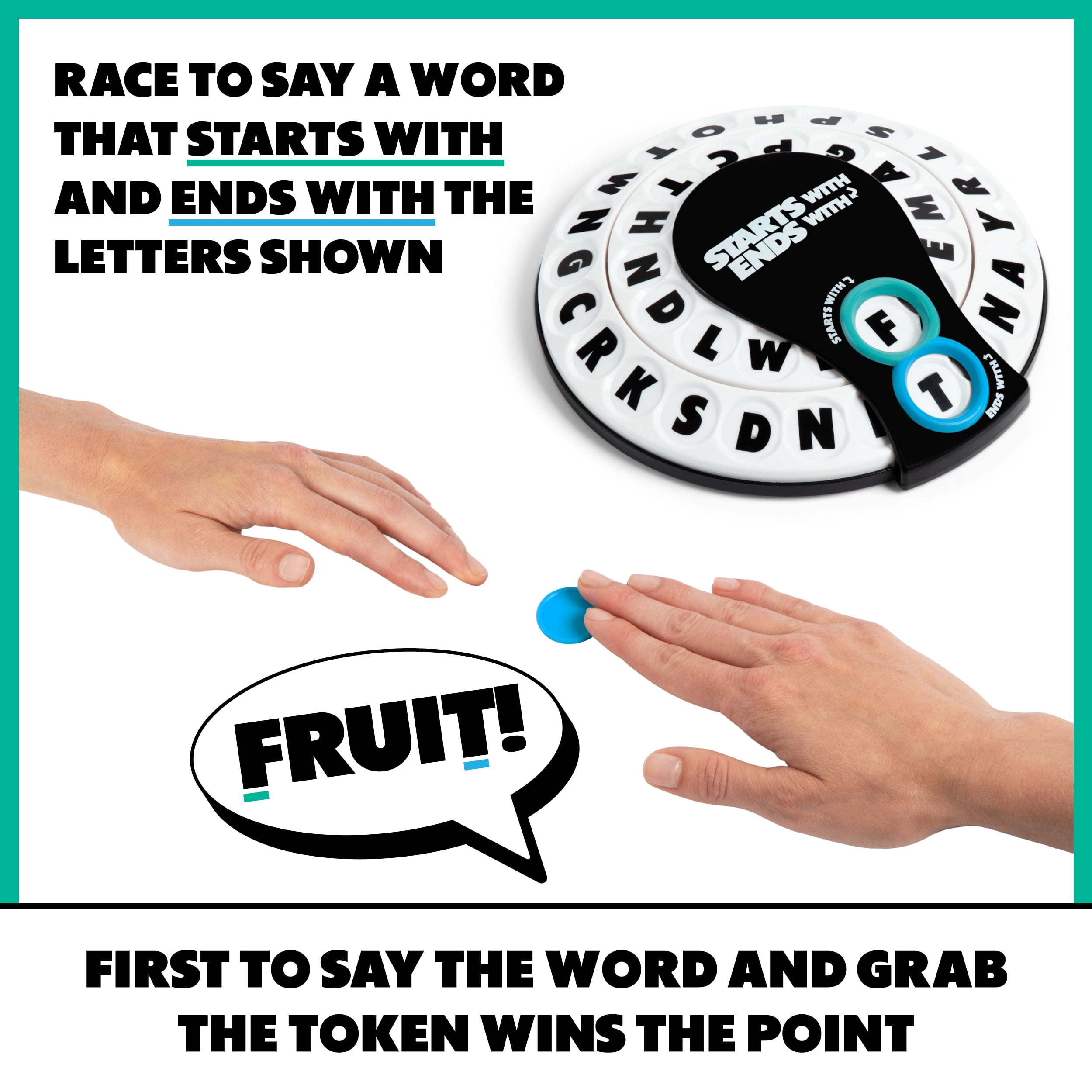 Starts With Ends With by Relatable - The Fast Paced Word Game for Family Game Night (Walmart Exclusive)