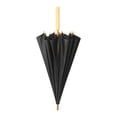 thumbnail image 1 of 16 costillas de palo retro retro decorativo a prueba de viento a prueba de agua, mango de madera portátil de madera clásico para fiestas de Negro, 1 of 8
