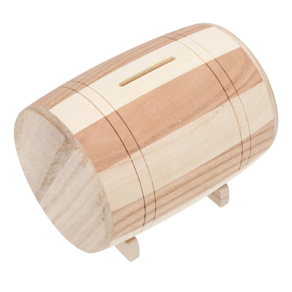 SEWOART Wooden Bank Coin Storage Home Decoration 1Set