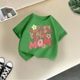 thumbnail image 4 of Curuila Kid Girls Tops Letter Print Crew Neck Short Sleeve Tee Summer Casual Loose T Shirt Green Size 8-10 Years, 4 of 4