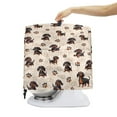 thumbnail image 4 of ZIATUBLES Dust Cover for Kitchen Mixer Waterproof Multi-Functional Kitchen Stand Mixer Cover with Front Pockets and Top Handles Easy to Clean for 4.5-5 Quart Standing Mixer, Dachshund Dog Paw Heart, 4 of 7