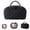 Black, variant on Large Makeup Brush Organizer Bag with Handle, Anti-Shock and Antibacterial Toiletry Case, Lightweight Expandable Cosmetic Storage Pouch for Home and Travel, Soft Peony Pink