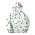 thumbnail image 4 of Fmbrln Girls and Boys Full Zip Up Hoodies Coat Long Sleeve Leaf Print Hooded Sweatshirts Casual Athletic Jackets with Pockets, Sizes 4-11Y, 4 of 5