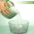 thumbnail image 3 of Salad & Lettuce Spinner,Large 4.2L - Quick Dry Fruit Vegetable Washer with Locking Lid,Ergonomic Handle,BPA-Free (Green),Easy for Salads and Faster Food Prep, 3 of 3