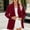 #4Wine, variant on Byworldtasic Womens Suit Jacket Womens Casual Oversized Blazer Button Down Long Sleeve Lapel Work Office Blazer Jackets with Pockets
