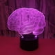 thumbnail image 4 of Lámpara LED con ilusión 3D de cerebro, lámpara Art Deco, luces LED decorativas, control remoto, luz nocturna que cambia de 7 a 16 colores, alimentada por USB, regalo para niños, cumpleaños, regalos de, 4 of 5