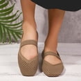 thumbnail image 4 of DeHolifer Slip On Sneakers for Women Breathable Lightweight Wide Width Soft Sole Arch Support Non-Slip Shoes Mesh Knitted Woven Walking Shoes, 4 of 8