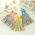 thumbnail image 3 of shenmeida Dog Dress Flower Print Holiday Outfits Party Doggie Cotton Skirts Dog Clothes Dresses for Small Medium Dogs Apparel, 3 of 7