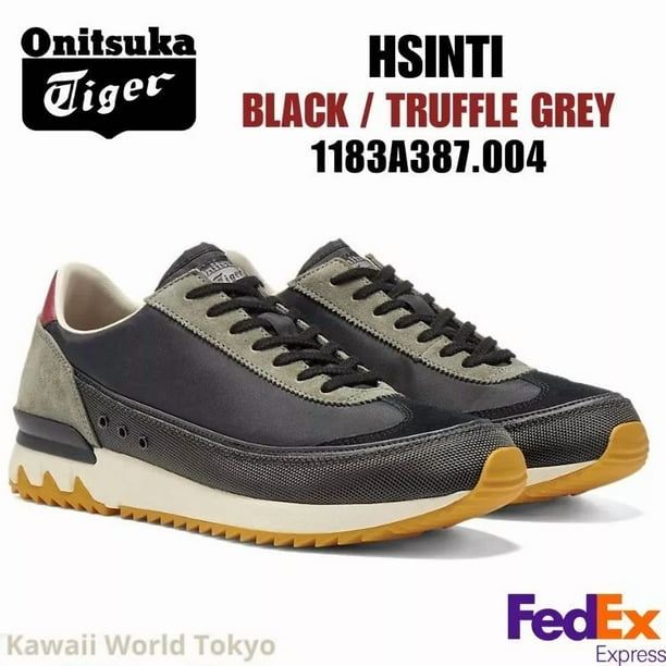 Onitsuka Tiger HSINTI BLACK/TRUFFLE GREY 1183A387 004 UNISEX NEW!! Japan F/S