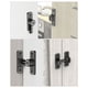 thumbnail image 3 of IMCBSTT - Pestillos para puertas resistentes, de 90 grados, con ángulo recto, antirrobo, para puertas corredizas, para jardín, color negro luminoso, 3 of 6