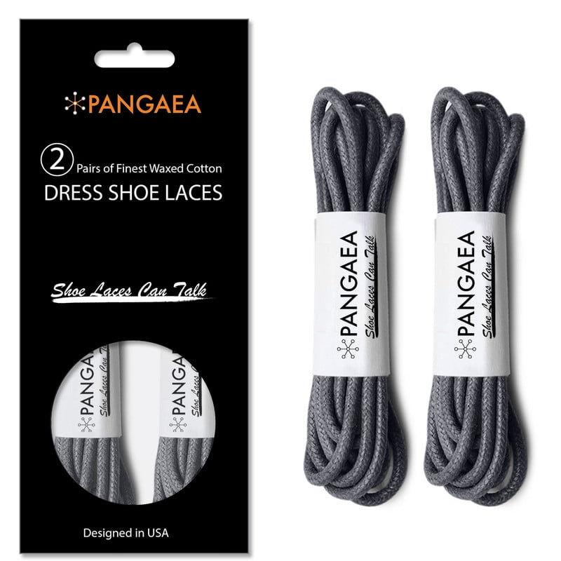 THICK ROUND WAXED COTTON CORD SHOE LACES PREMIUM QUALITY FOR BROGUE FORMAL BOOTS 