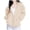 Khaki, variant on Towmus Cute Print Zip Up Hoodie Girls Clothes Aesthetic Sweatshirt Girl Cotton Jacket with Pockets