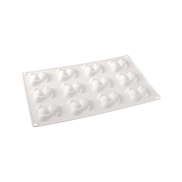 Pisexur Batería de cocina Pastel francés de silicona con osito de peluche marrón para la cocina del hogar