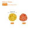 thumbnail image 2 of Set of 20 Pcs Wicker Rattan Balls 1.2 Inch Rattan Decorative Balls for Vase Fillers Home Decor Yellow,Orange, 2 of 5