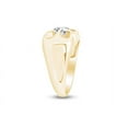 thumbnail image 4 of AFFY 5/8 Carat Round White Natural Diamond Solitaire Men's Wedding Band Ring In 14k Solid Yellow Gold (0.63 Cttw) Ring Size-11, 4 of 6