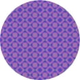 thumbnail image 1 of Ahgly Company Machine Washable Indoor Round Transitional Blue Violet Purple Area Rugs, 6' Round, 1 of 7