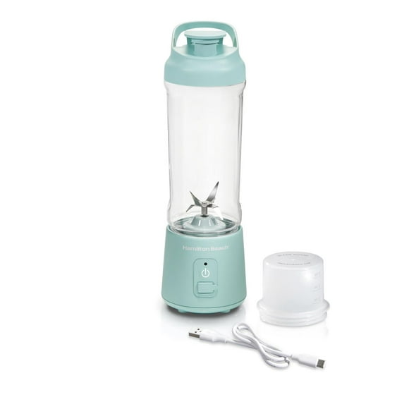 Hamilton Beach Blend Now Portable Cordless Blender 51182C, Aqua