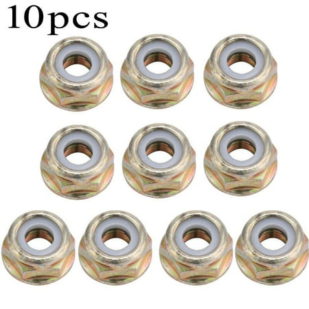 

10Pcs Universal M10X1.25 Strimmer Brush Left Hand Thread Cutter Reverse Nuts