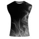thumbnail image 5 of Hombres Moda Casual Impresión Suéter Cuello Redondo Deportes sin Mangas Tanque, 5 of 5