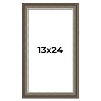 13x24 Frame Brown Solid Wood Picture Frame | 1.75 Inch Moulding Width | Austin Frame Complete with