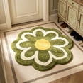 thumbnail image 5 of MMJ Bathroom Rugs Flower Shape Soft Absorbent Antiskid Bath Mat for Bathroom Floor Door 31.5x31.5in, 5 of 6