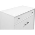 thumbnail image 5 of Camaflexi Mid-Century Solid Wood Dresser, Modern 3 Drawer Dresser for Bedroom, White Finish, 5 of 7