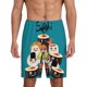 thumbnail image 1 of Balery I Love Sushi Pantalones cortos de pijama de punto de algodón para hombre con cinturilla y bolsillos-Small, 1 of 6