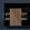 thumbnail image 5 of OAKHAM Modern Sideboard Buffet Cabinet with Sliding Door and Adjustable Shelves, Walnut, 5 of 7