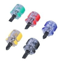 5Pieces Mini Screwdriver Set Compactly Design for DIY Repair and Sewing Machine Projects with Flat and Crossly Heads