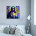 thumbnail image 5 of Epic Graffiti 'Colorful Christ I' by Epic Art Portfolio, Canvas Wall Art, 37"x37", 5 of 8
