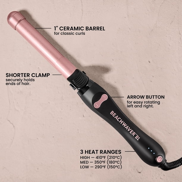 Beachwaver B-Series Ceramic Rotating Curling Iron, Midnight  display picture 2