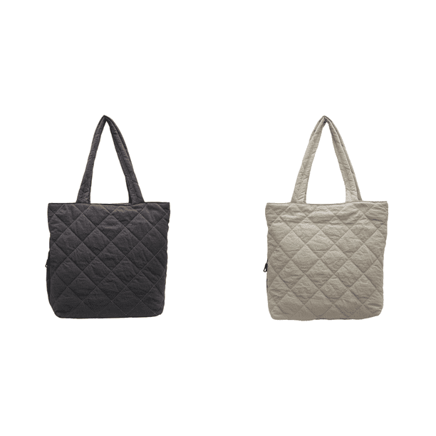 Bolso Tote para Mujer Con Bolsillo Interior Acolchado (Gris)