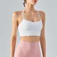 thumbnail image 5 of Sujetador deportivo con tirantes acanalado, chaleco de Yoga, ropa interior acolchada a prueba de golpes, blusa elástica para gimnasio, camisola de Fitness, 5 of 5