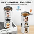 thumbnail image 3 of Pet Tumbler, 20oz Skinny Tumbler Stainless Steel Coffee Cups W/Lid & Straw for Pet Dog Lovers on Christmas Anniversary Thanksgiving New Year Birthday Fathers Day Mothers Day Gift Dog, 3 of 6