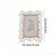 thumbnail image 3 of MMJ Picture Frames Daisy Carved Resin Photo Frame 4x6in Gold Trim Vintage Home Decor for Bedroom, 3 of 7