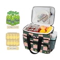 thumbnail image 2 of FORMRS Insulated Cooler Bag 24 Cans Capacity Soft Leakproof Lunch Box with Side Pockets, Pink Abstract, 2 of 7