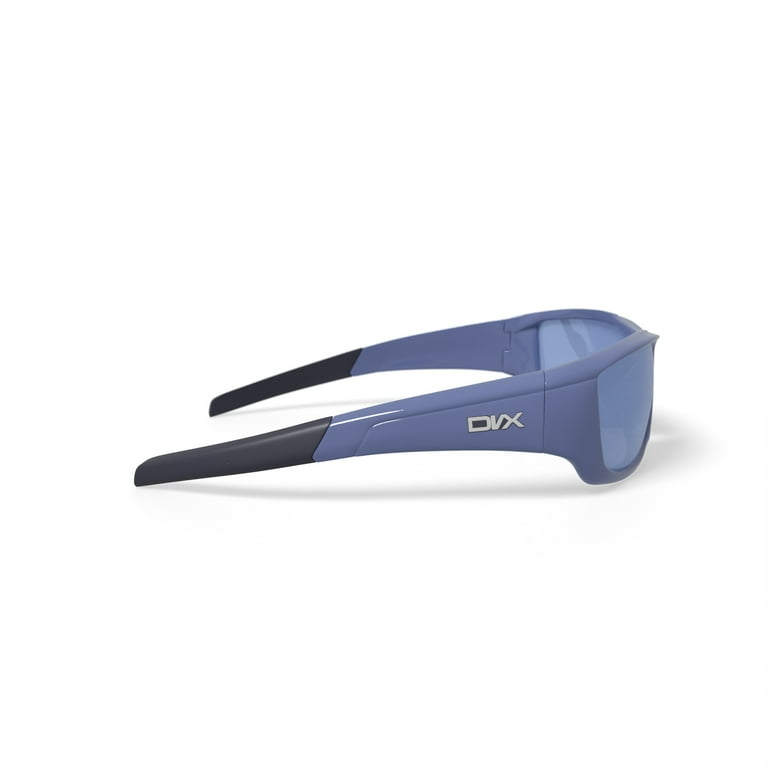 DVX Axon Sport Prescription Sunglasses, Silver Flash Lenses