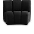 thumbnail image 2 of Maklaine Modern / Contemporary Black Boucle Fabric Modular Chair, 2 of 7