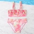 thumbnail image 6 of WOLLED Teen Kids Girls Swimsuit Toddler Quick Dry Bathing Suit Ruffle Swimwear Two-Piece Sport Bikini Set 6-12Y, 6 of 10