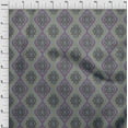 thumbnail image 3 of oneOone Organic Cotton Poplin Twill Fabric Argyle Ikat Print Fabric BTY 42 Inch Wide, 3 of 4